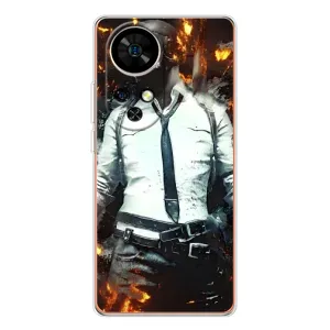Силиконовый чехол с картинкой "Герой Pubg" на Ulefone Note 17 Pro (Man Пубг)
