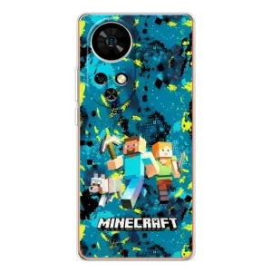 Чехлы для Ulefone Note 17 Pro (Персонажи Майн Крафт) (Майнкрафт)