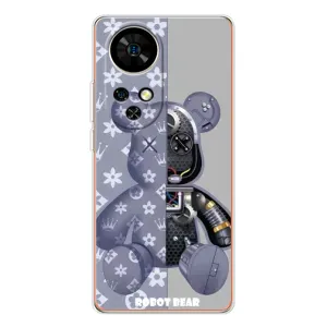Силиконовый чехол для Ulefone Note 17 Pro (Медведь Louis Vuitton)