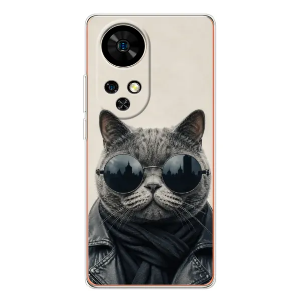 Чехол с рисунком «Модный кот» для Ulefone Note 17 Pro Чехол с рисунком «Модный кот» для Ulefone Note 17 Pro