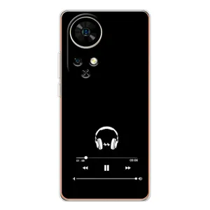 Чехол с картинками на черном фоне для Ulefone Note 17 Pro (Плеер)