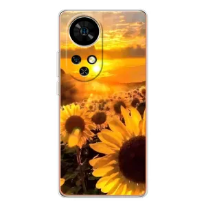 Чехол с Цветами для Ulefone Note 17 Pro (поле подсолнухов)