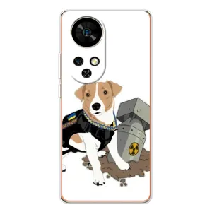 Чехол с принтом Собаки Патрон для Ulefone Note 17 Pro (Пёс Патрон с ракетой)