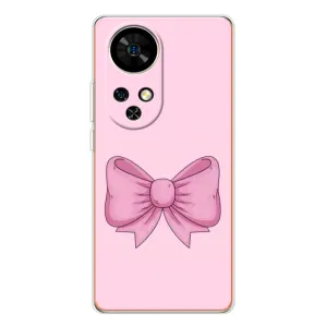 Чехол банты для Ulefone Note 17 Pro (Розовый бантик)
