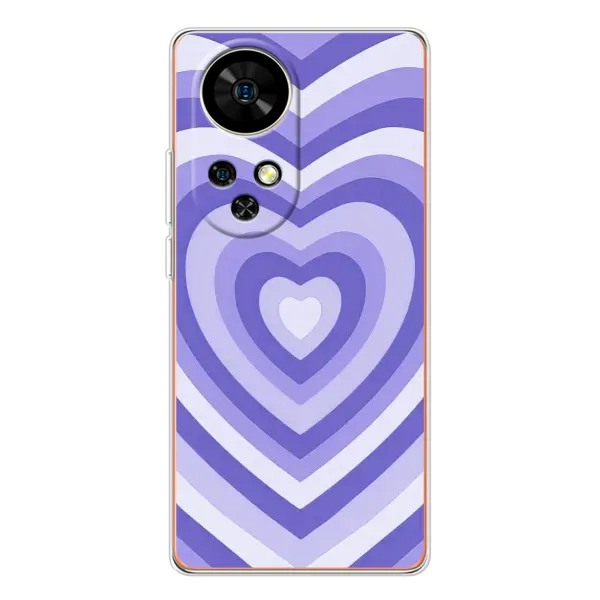 Чехол с рисунком «Сердце фиолет» для Ulefone Note 17 Pro Чехол с рисунком «Сердце фиолет» для Ulefone Note 17 Pro