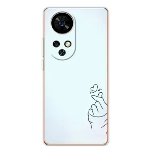 Чехлы (Знак сердечка) на Ulefone Note 17 Pro (Сердце на голубом)