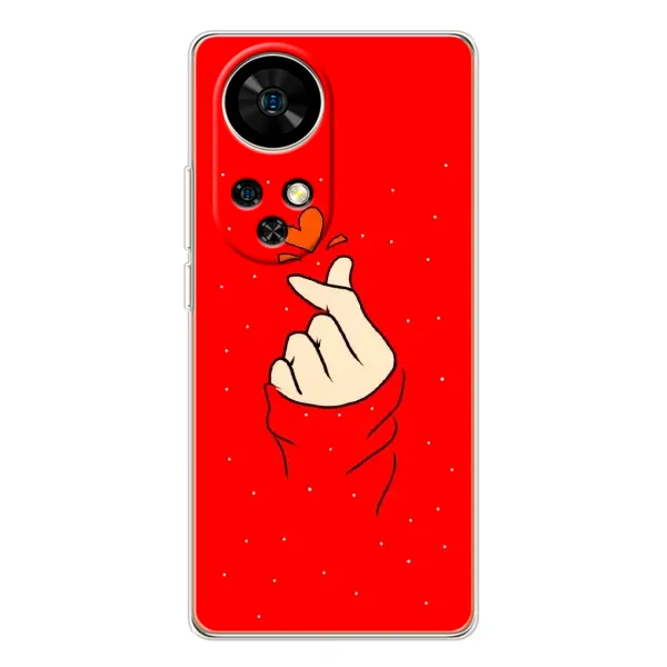 Чехол с рисунком «Сердце на красном» для Ulefone Note 17 Pro Чехол с рисунком «Сердце на красном» для Ulefone Note 17 Pro
