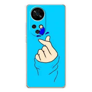 Чехлы (Знак сердечка) на Ulefone Note 17 Pro (Сердце на синем)