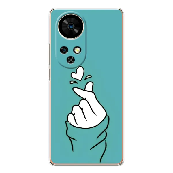 Чехол с рисунком «Сердечко на бирюзовом» для Ulefone Note 17 Pro Чехол с рисунком «Сердечко на бирюзовом» для Ulefone Note 17 Pro