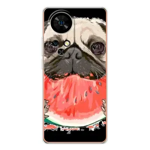 Чехол (ТПУ) Милые собачки для Ulefone Note 17 Pro (Смешной Мопс)