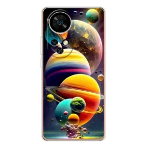 Чохол (ТПУ) з планетами на Ulefone Note 17 Pro (Сонячна система)