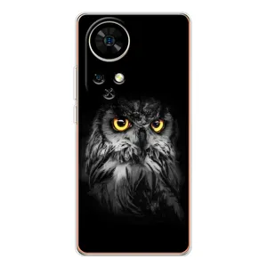 Чехлы с принтом СОВЫ для Ulefone Note 17 Pro (Сова на чёрном)