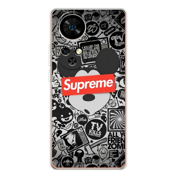 Чехол с рисунком «Supreme Маус» для Ulefone Note 17 Pro Чехол с рисунком «Supreme Маус» для Ulefone Note 17 Pro