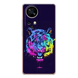 Силиконовый бампер с картинкой животных для Ulefone Note 17 Pro (Тигр-Арт)