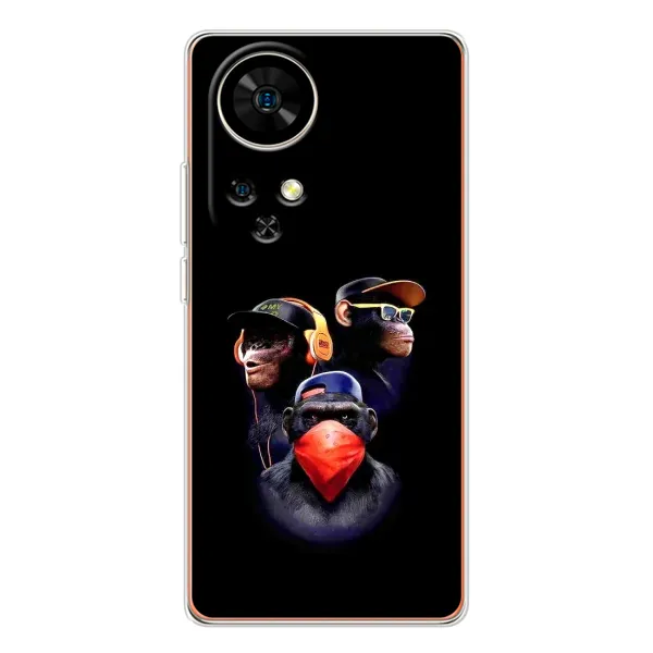 Чехол с рисунком «Три обезьяны» для Ulefone Note 17 Pro