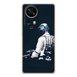 Силиконовый чехол с картинкой "Герой Pubg" на Ulefone Note 17 Pro (В экиперовке)
