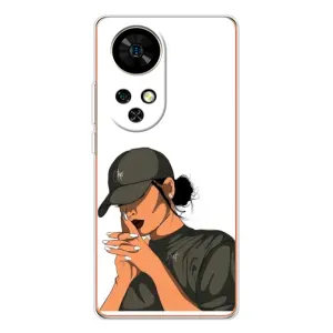 Силиконовый Чехол на Ulefone Note 17 Pro с картинкой Стильных Девушек (В зеленом)