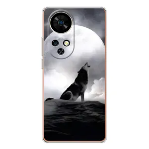 Чехол с Волком на Ulefone Note 17 Pro (Волк и луна)