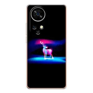 Силиконовый бампер с картинкой животных для Ulefone Note 17 Pro (Яркий олень)