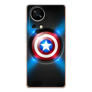 Чехол с Щитом Капитана Америки на Ulefone Note 17 Pro (Яркий Щит Капитана)