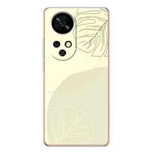 Чехол цветочный дизайн для Ulefone Note 17 Pro (Зелёный фон)