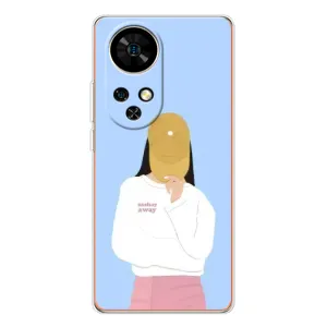 Силиконовый Чехол на Ulefone Note 17 Pro с картинкой Стильных Девушек (Желтая кепка)
