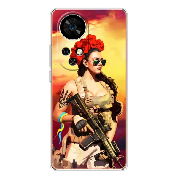 Чехол с рисунком «Женщина солдат» для Ulefone Note 17 Pro Чехол с рисунком «Женщина солдат» для Ulefone Note 17 Pro
