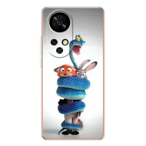 Силиконовый чехол с принтом Зоотрополіс для Ulefone Note 17 Pro (Змея Зоо)