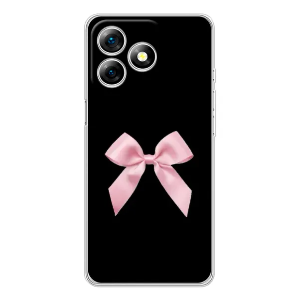 Чехол с рисунком «Бант на черном» для Ulefone Note 18 Pro