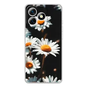 Чехол с ромашками на Ulefone Note 18 Pro (Белые ромашки)