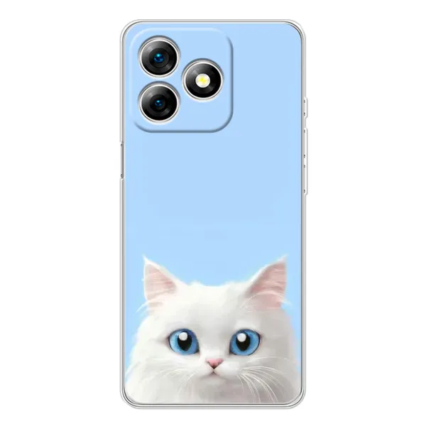 Чехол с рисунком «Белый кот» для Ulefone Note 18 Pro Чехол с рисунком «Белый кот» для Ulefone Note 18 Pro