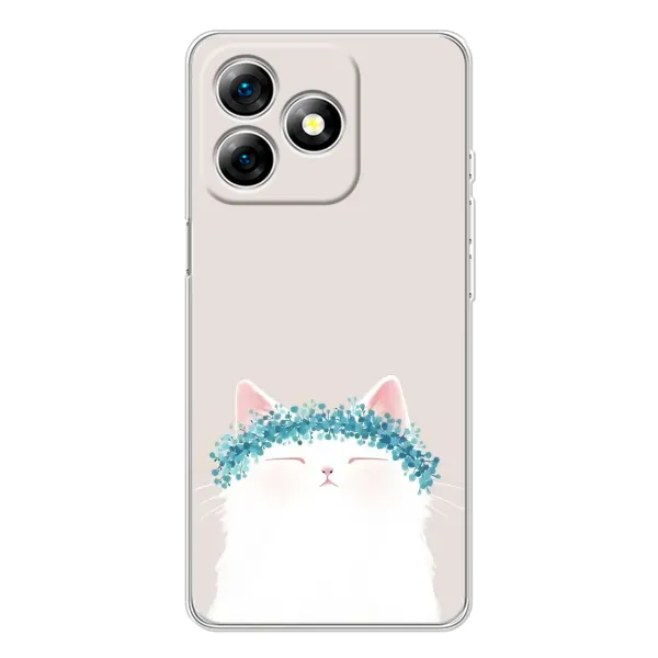 Чехол с рисунком «Белый котик» для Ulefone Note 18 Pro Чехол с рисунком «Белый котик» для Ulefone Note 18 Pro