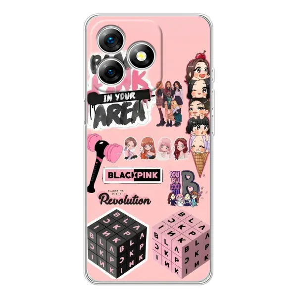 Чехол с рисунком «BLACK PINK коллаж» для Ulefone Note 18 Pro Чехол с рисунком «BLACK PINK коллаж» для Ulefone Note 18 Pro