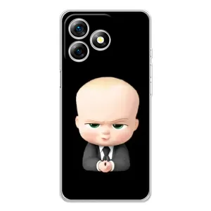 Мультяшный принт на Чехол для Ноте 18 Про (Бос)