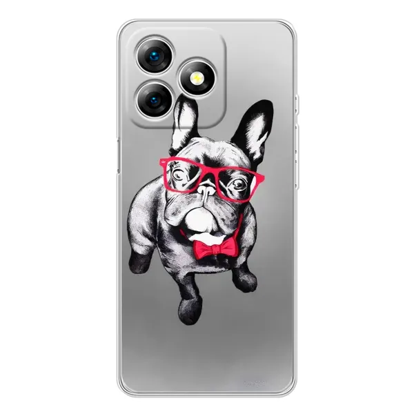 Чехол с рисунком «Бульдог в очках» для Ulefone Note 18 Pro Чехол с рисунком «Бульдог в очках» для Ulefone Note 18 Pro
