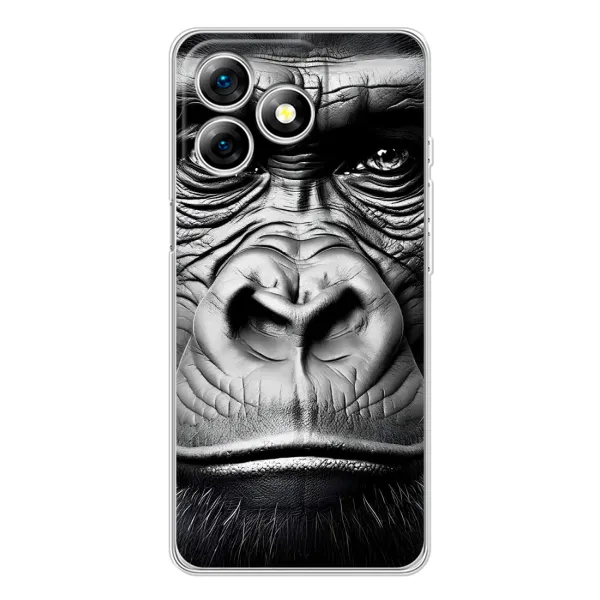 Чехол с рисунком «Черная обезьяна» для Ulefone Note 18 Pro