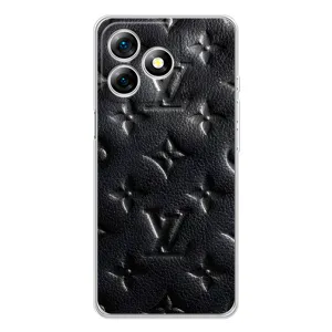 Текстурний Чохол Louis Vuitton для Ноте 18 Про (Чорний ЛВ)