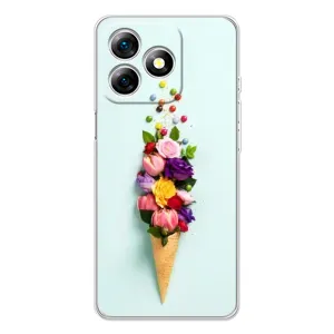 Чехлы с тематикой "ЦВЕТЫ" на Ulefone Note 18 Pro (Цветок-мороженное)