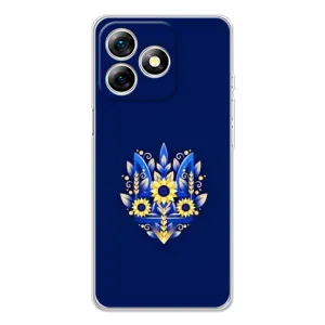 Чехол Укр Символика для Ulefone Note 18 Pro (Цветущий Герб)