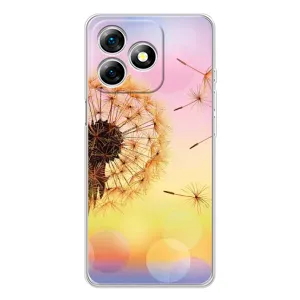 Силиконовый Чехол с одуванчиками на Ulefone Note 18 Pro (Цветок-одуванчик)