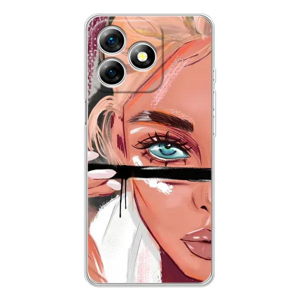 Чехол с рисунком «Девушка и ресницы» для Ulefone Note 18 Pro Чехол с рисунком «Девушка и ресницы» для Ulefone Note 18 Pro