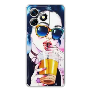 Чохол з картинкою Модні Дівчата Ulefone Note 18 Pro (Дівчина з коктейлем)