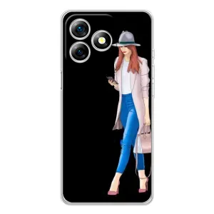 Чохол з картинкою Модні Дівчата Ulefone Note 18 Pro (Дівчина з телефоном)