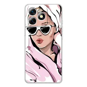 Чохол з картинкою Модні Дівчата Ulefone Note 18 Pro (Дівчина в халаті)