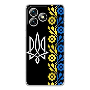 Силиконовый Чехол на Ulefone Note 18 Pro (Герб и вышыванка)