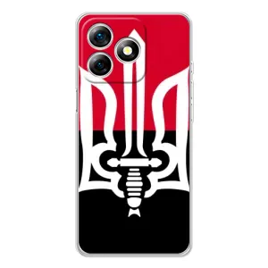 Чехлы УПА (Красно-Чёрный) на Ulefone Note 18 Pro (Герб Украины)