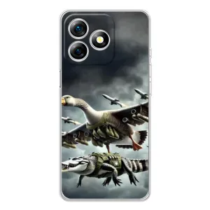 Чохол з мемами траралело тралала для Ulefone Note 18 Pro (Гусіні і крокоділо)