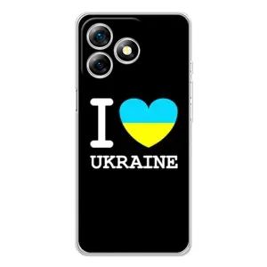 Чехол с Украинской символикой на Ноте 18 Про (I Love Ukraine)