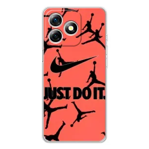 Силіконовый Чохол Nike Air Jordan на Ноте 18 Про (Just Do It)