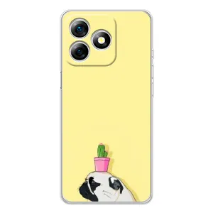 Бампер для Ulefone Note 18 Pro з картинкою "Песики" (Кактус на голові)